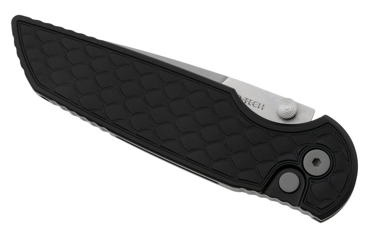 Pro-Tech TR-3 Integrity INT105-REPTILE, Stonewashed S35VN, Reptile Black Aluminum, zakmes