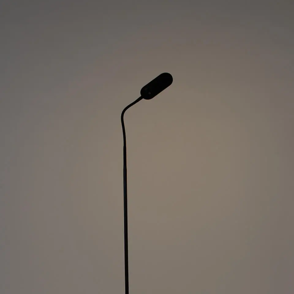 Qazqa vloerlampen botot zwart geïntegreerde led