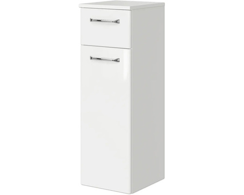 Pelipal Kumba badkamermeubelset (B x H x D 167 x 200 x 50 cm), witte glanzende fronten, 5-delige set inclusief witte mineraalstenen wastafel, halfhoge kast, onderkast en bovenkast (99.1070125093)