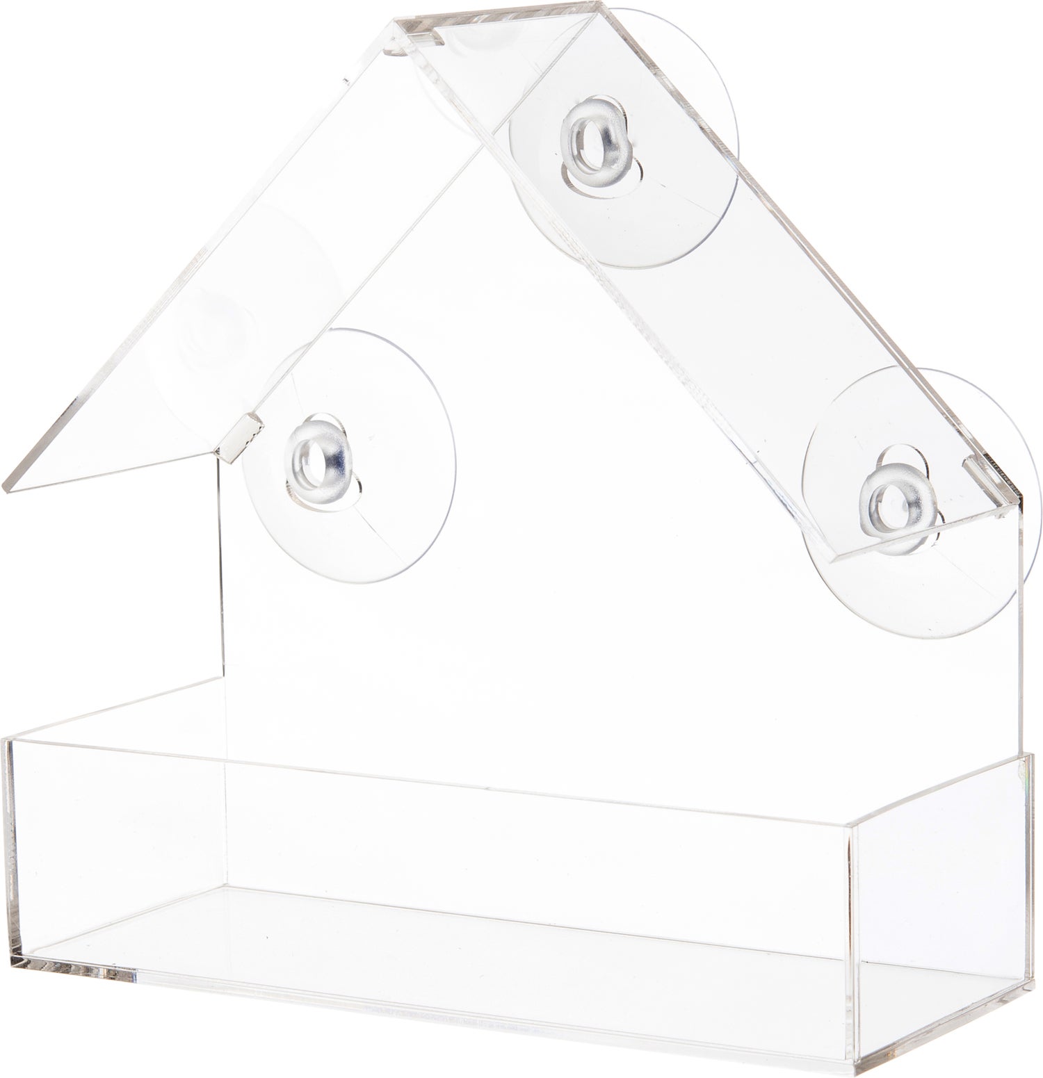 Intratuin raamvoederhuis transparant 15 x 4 x 15 cm