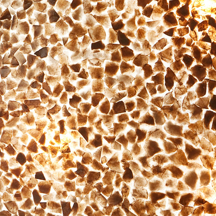 Vloerlamp Cone gold capiz 100 cm