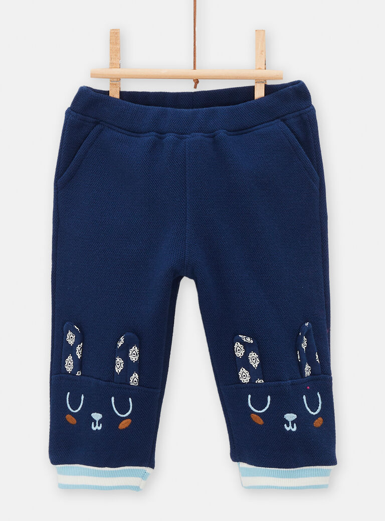 Pantalon bleu avec broderie pour bébé garçon