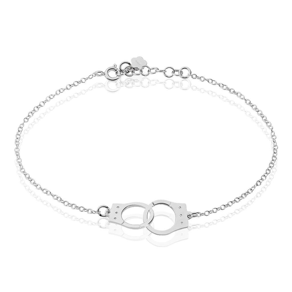 Bracelet Kim Argent Blanc