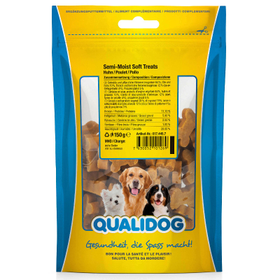QUALIDOG Hundeleckerli Semi-Moist Huhn 150g
