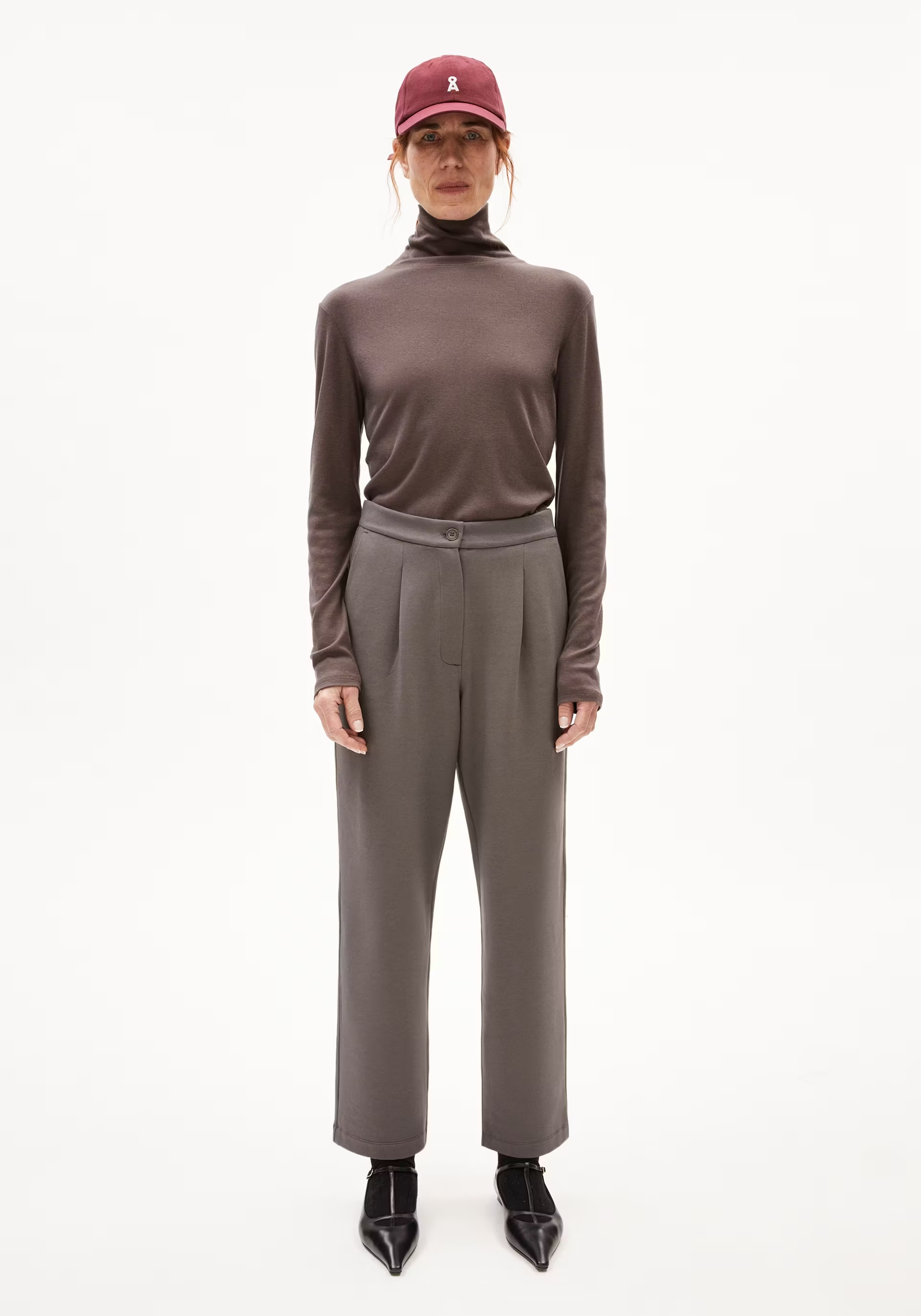 Armedangels Jerseyhose Liraa Lou Iron Cast