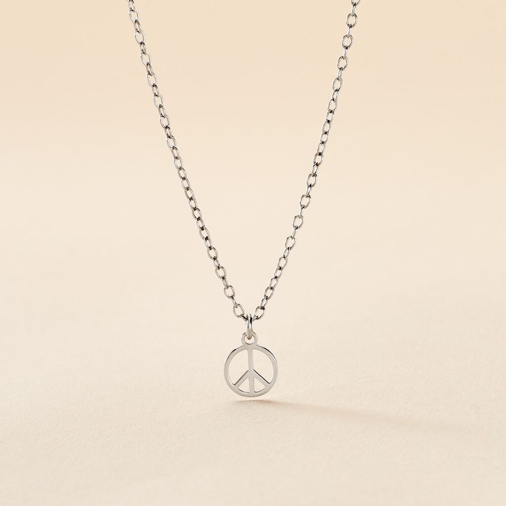 Collier Paz Argent Blanc