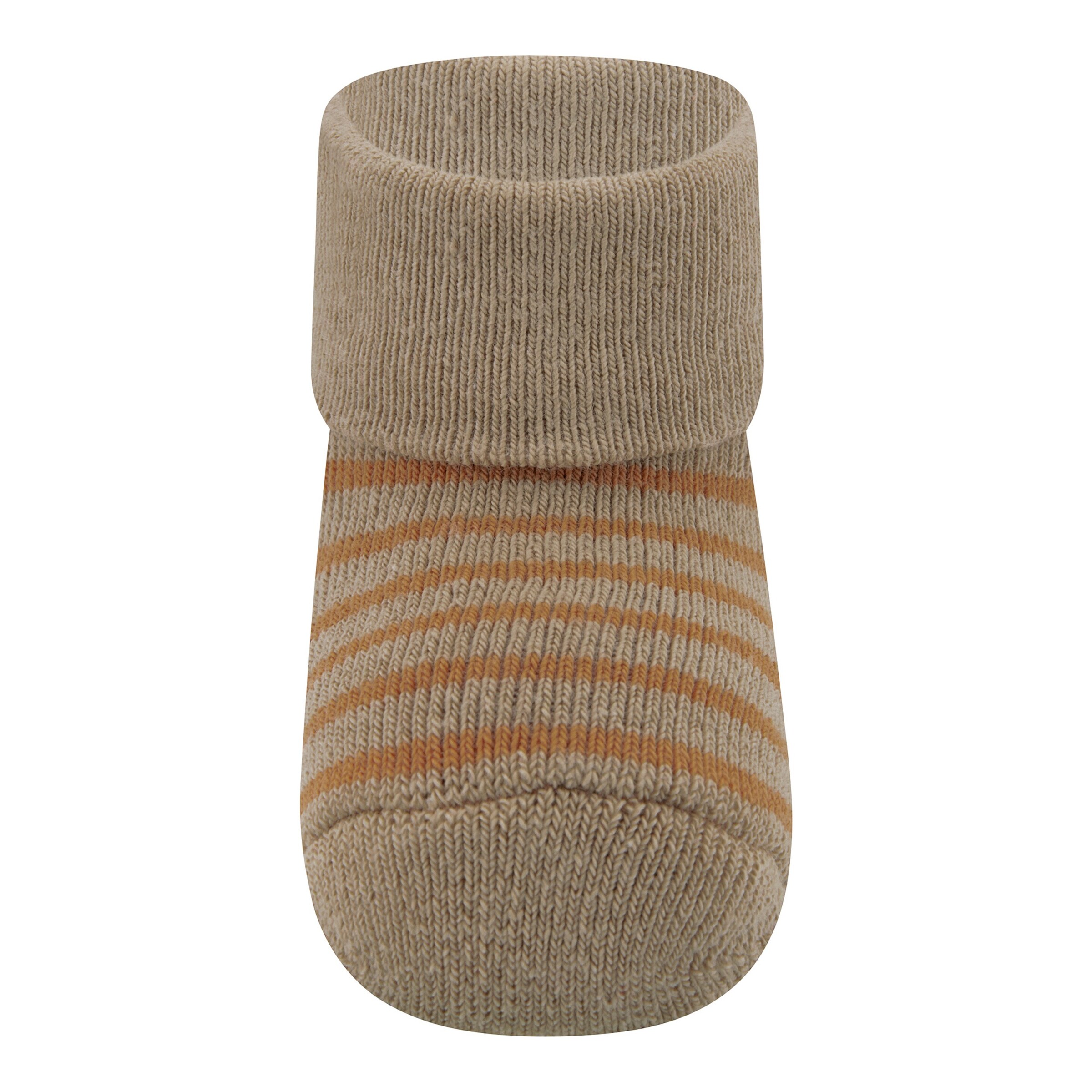 Ewers 3er-Pack Erstlingssocken Löwe Ringel beige/braun
