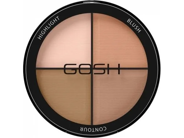 GOSH_Highlight Blush Contour 4in1 Contouring Palette 001 Light 15g