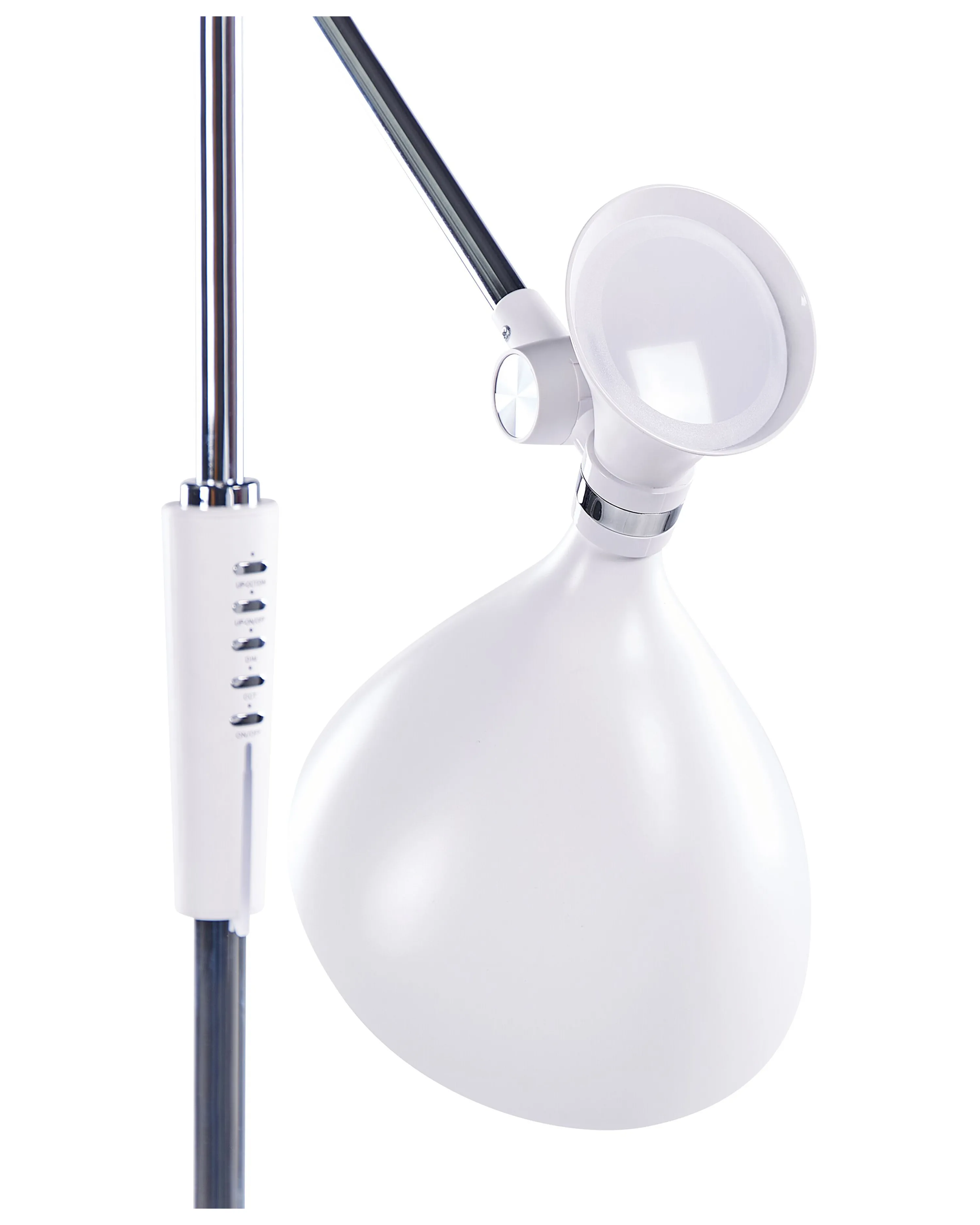 LED staande lamp ANDROMEDA met dimmer Metaal Wit
