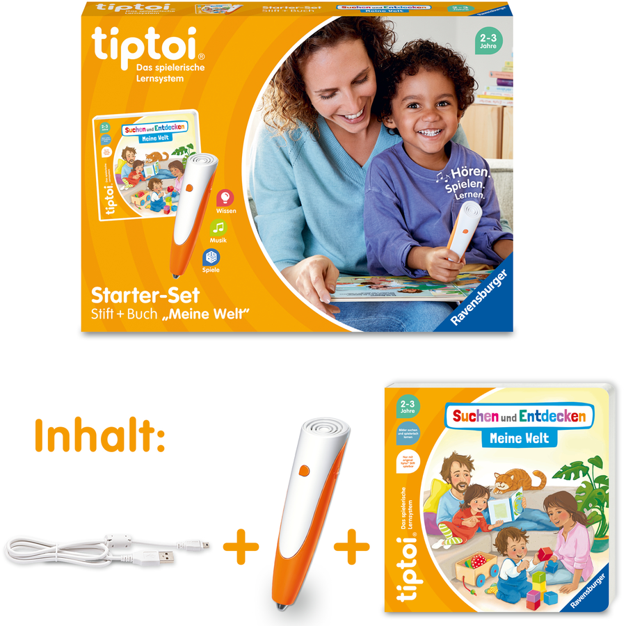 Ravensburger tiptoi® Starter-Set: Stift und Bilderbuch Meine Welt