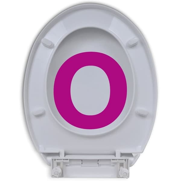 vidaXL Mykt-lukkende toalettstol oval