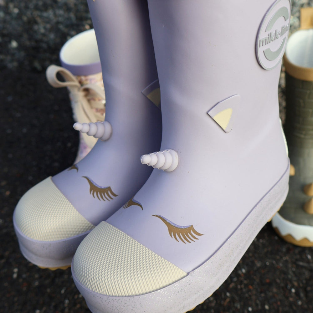 Køb Mikk-Line Lavender Aura Unicorn 3D Gummistøvler