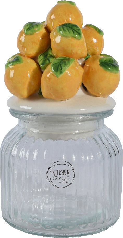Kitchen Goods & More voorraadpot Citroen geel D 11 H 9 cm