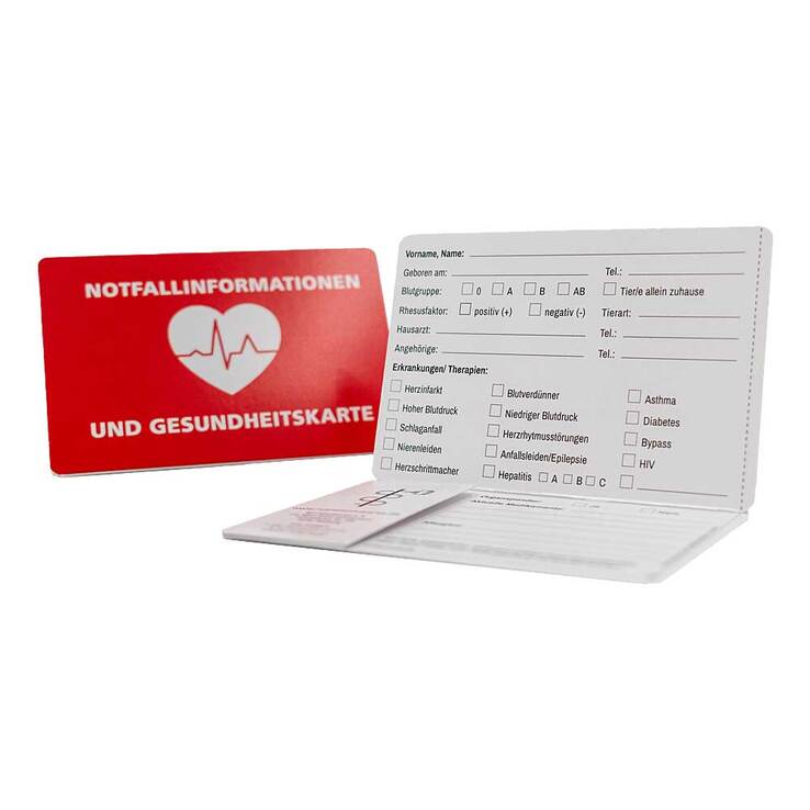 Notfall-Info-Kartenhülle für die Gesundheitskarte, 1 St