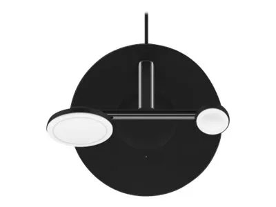 Belkin BoostCharge Pro - Trådløs opladningsstander - med MagSafe   AC-strømadapter - 15 Watt - Fast Charge - sort