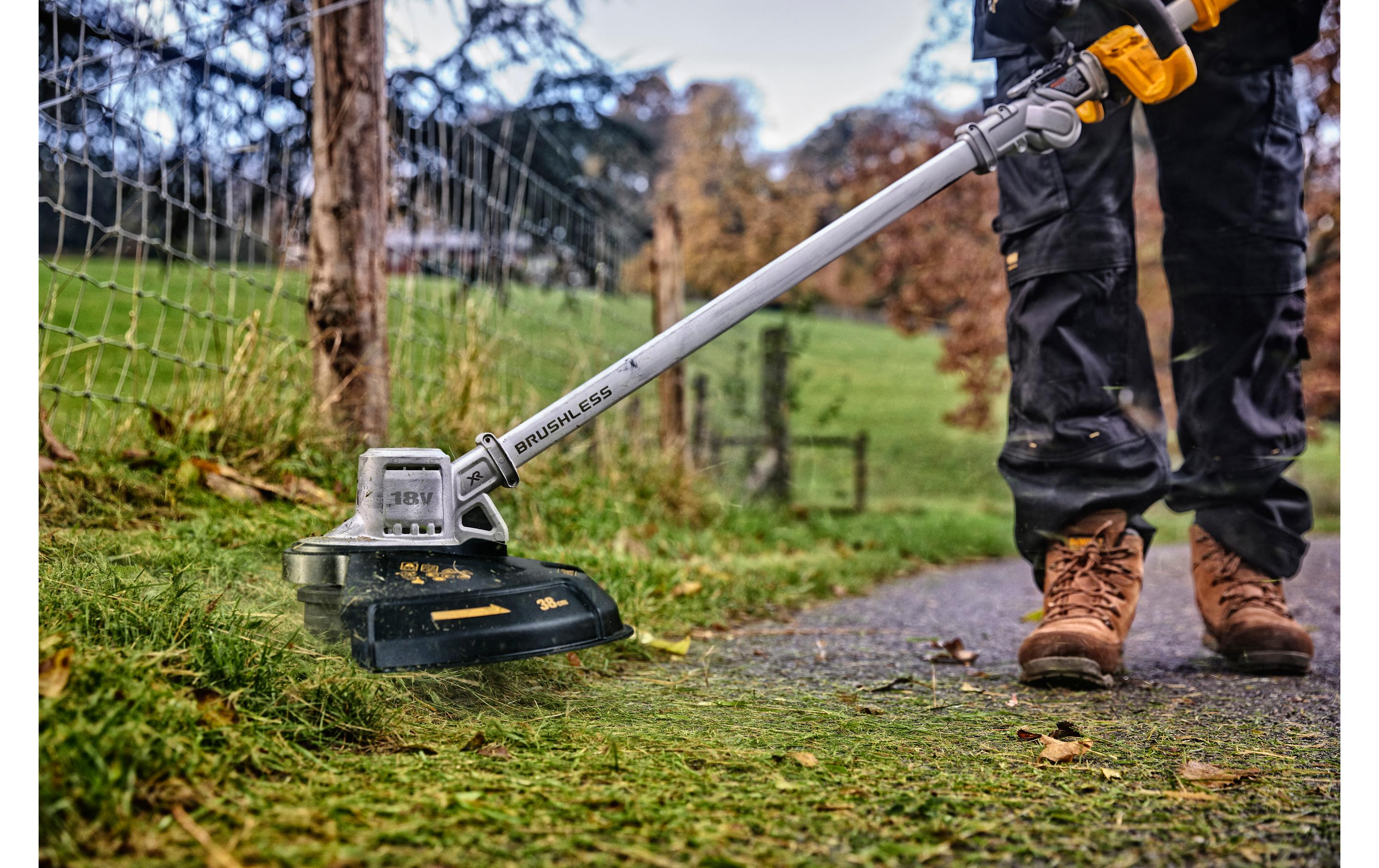 Akku-Rasentrimmer Basis (bürstenlos) 18 V Solo<br>18 Volt Akku-Rasentrimmer
