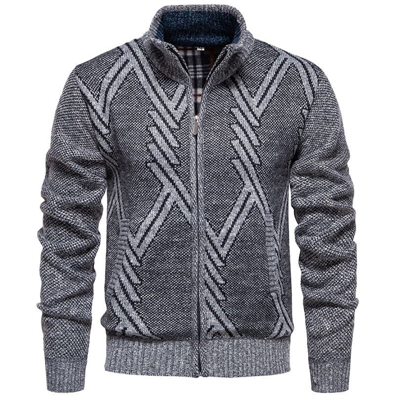 Aozora - Cardigan met opstaande kraag en rits