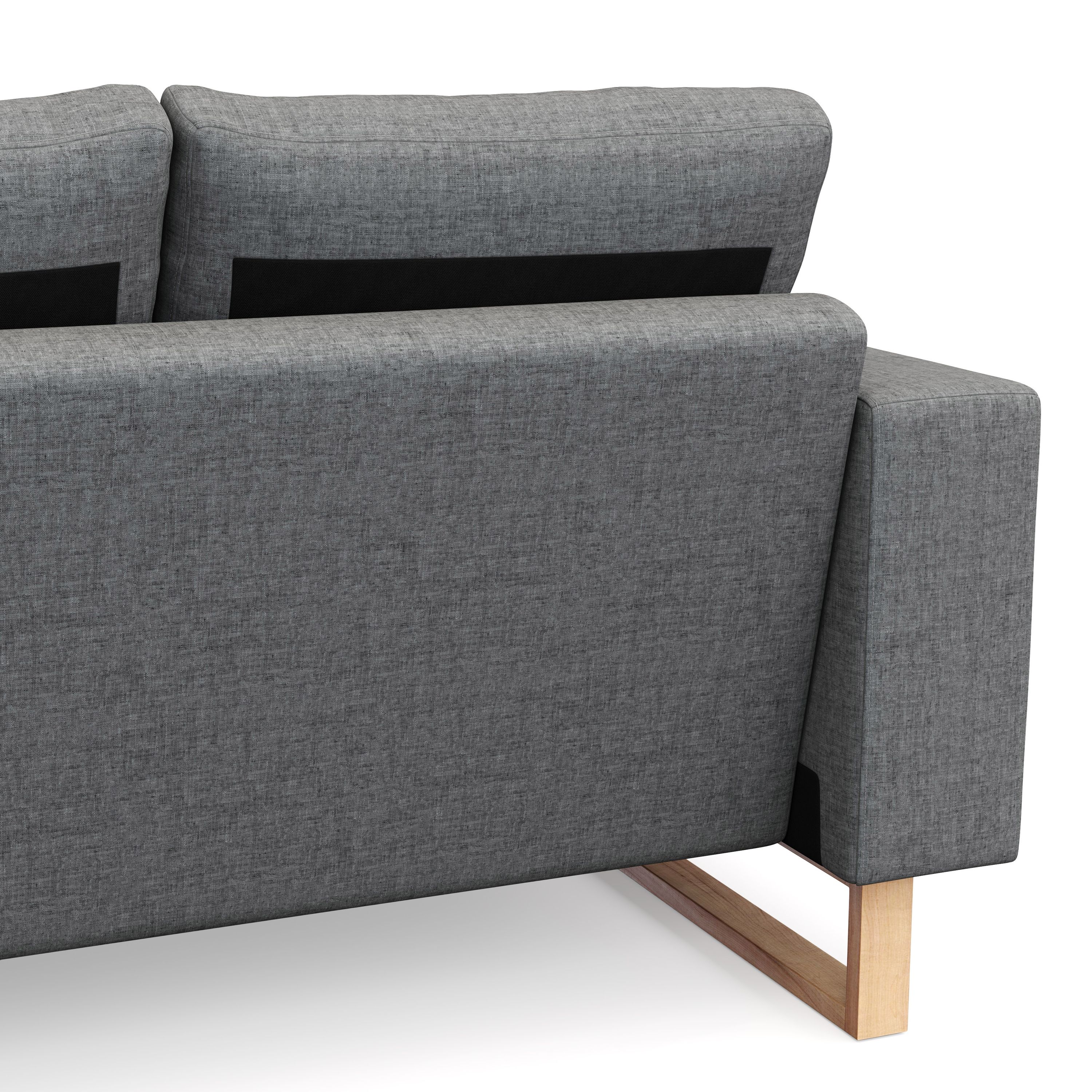 Sofa RONNY 3-Sitzer grau