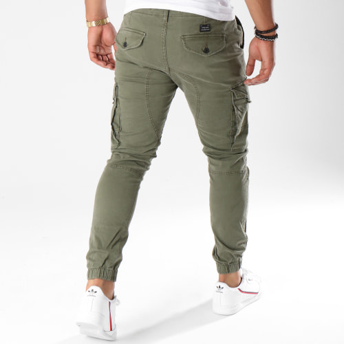 Pantalon Cargo Slim Fit Paul Flake Vert Kaki