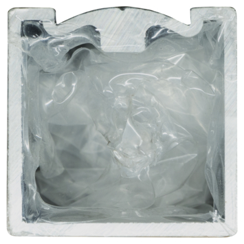 Cando trapleuning vierkant 40x40 mm RVS 100 cm