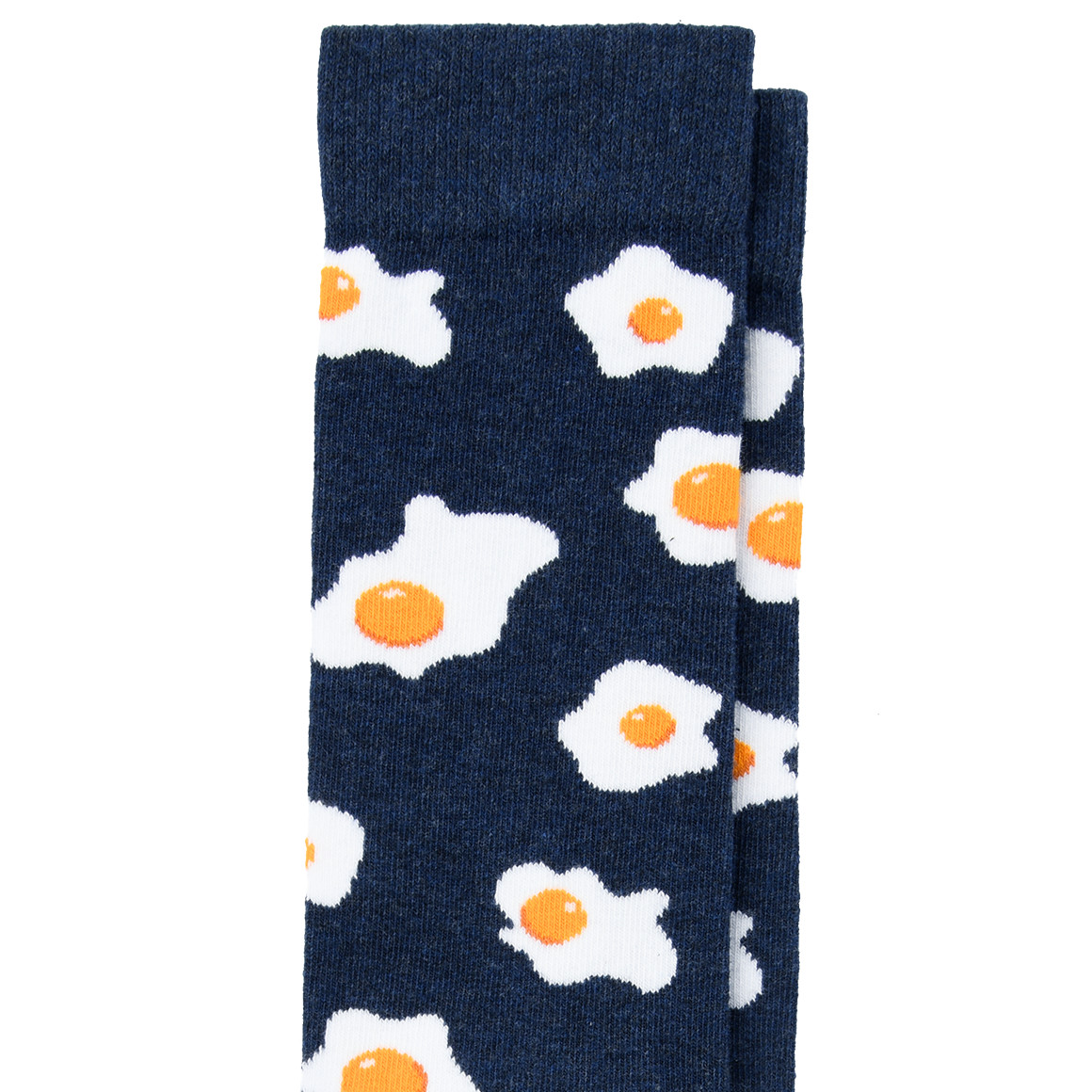 VanVaan 1 Paar Herren Socken mit Spiegeleiern allover dunkelblau