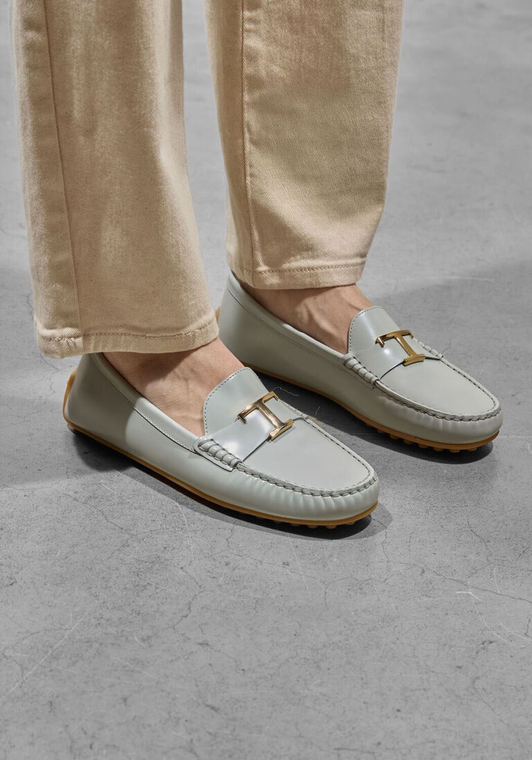 witte tod's mocassins gomma 10l mocassino