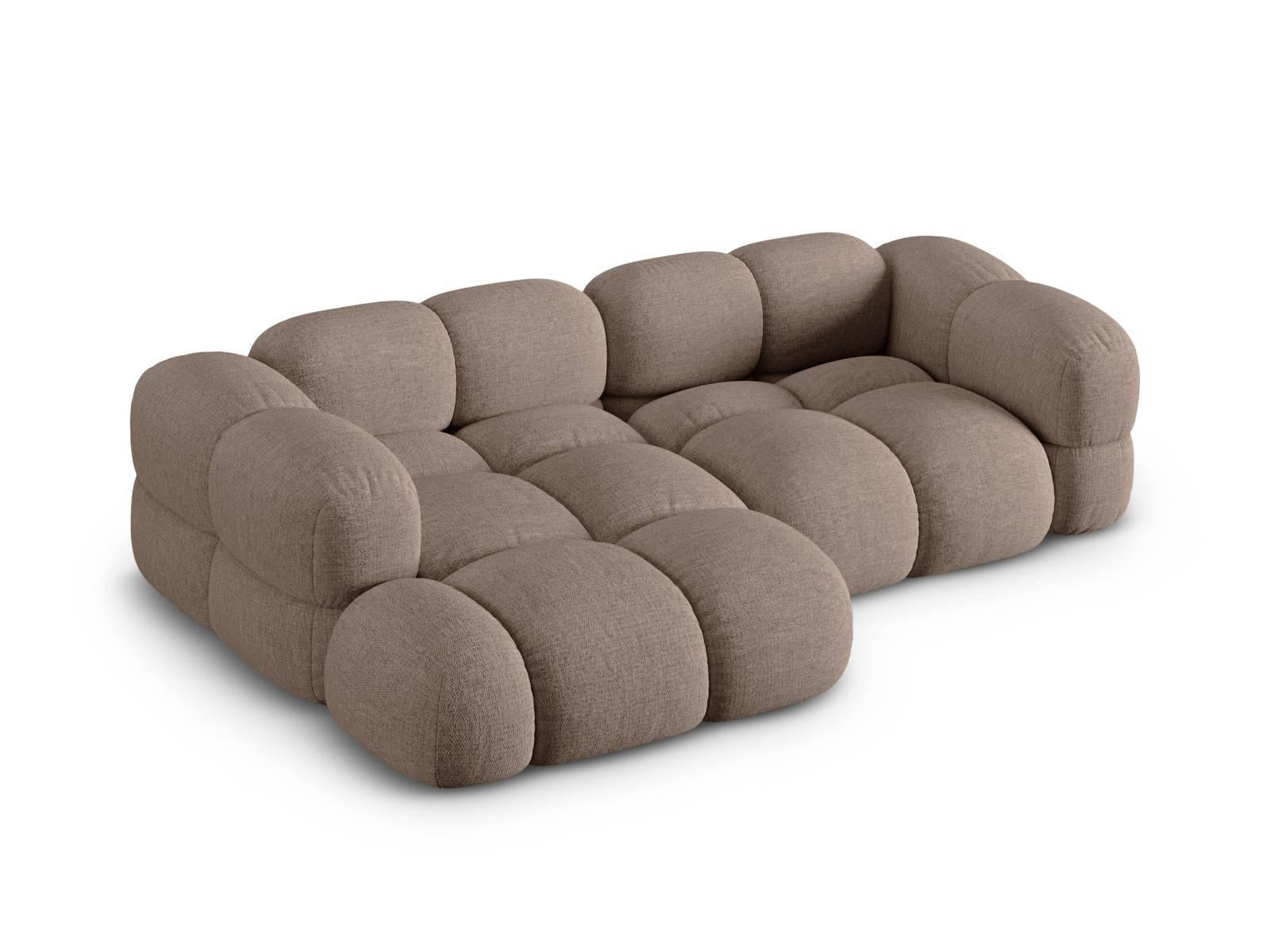 Cosmopolitan Design Loretto 2,5-zits Hoekbank Links - Cappuccino