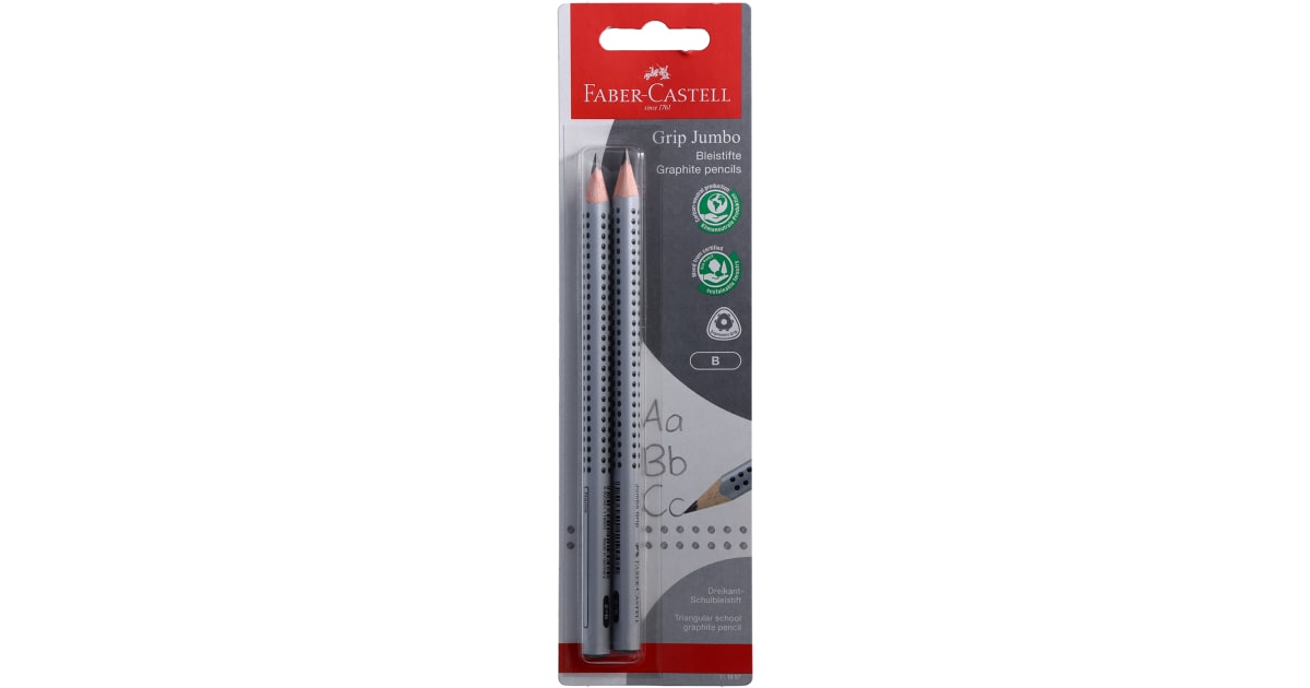 Faber Castell Bleistift Jumbo Grip HB 2er-Packung