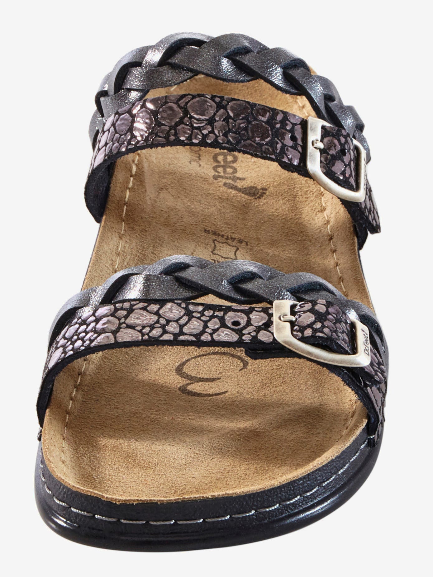 Mules dessus cuir vachette véritable