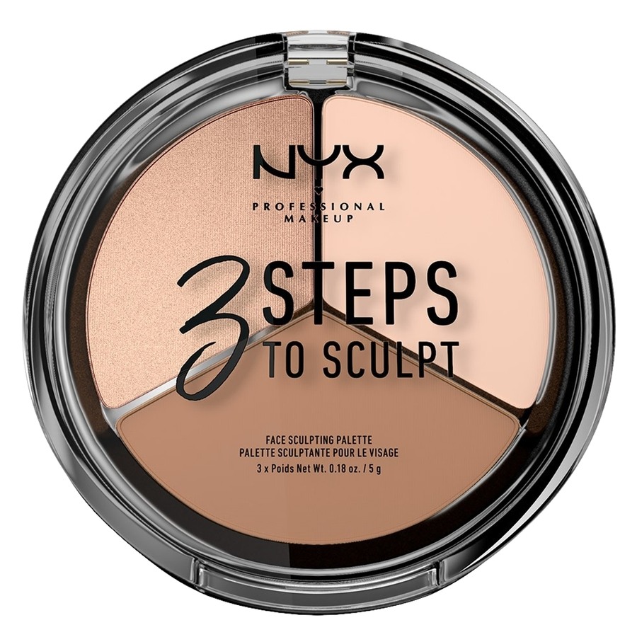 NYX Professional Makeup 3 Steps to Sculpt Face Sculpting Palette Fair 3x5g