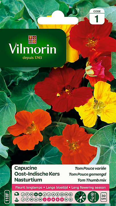 Graines de Capucine Tom Pouce Variée Vilmorin