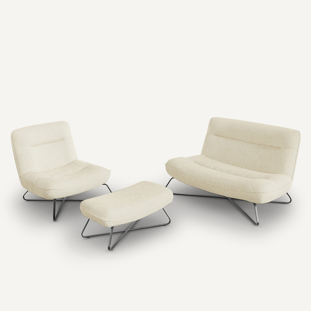 AM.PM<br>Poltrona em tecido bouclé, Helma