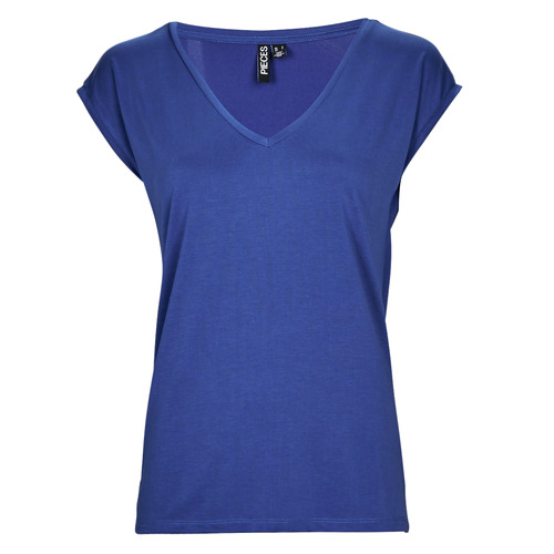 Pieces - PCKAMALA TEE - Bleu