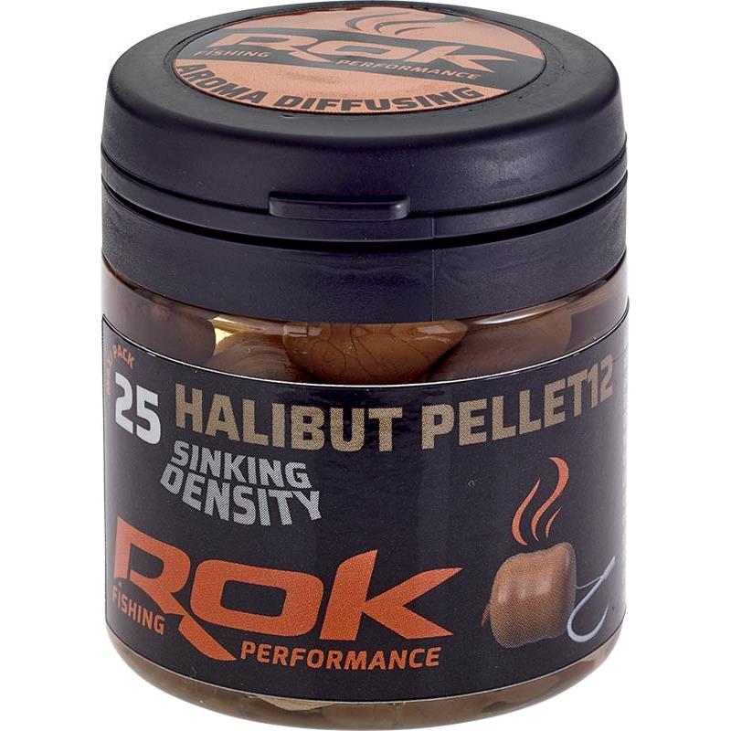 Pellet Artificiel + Trempage Rok Fishing Halibut Pellet Sinking Density