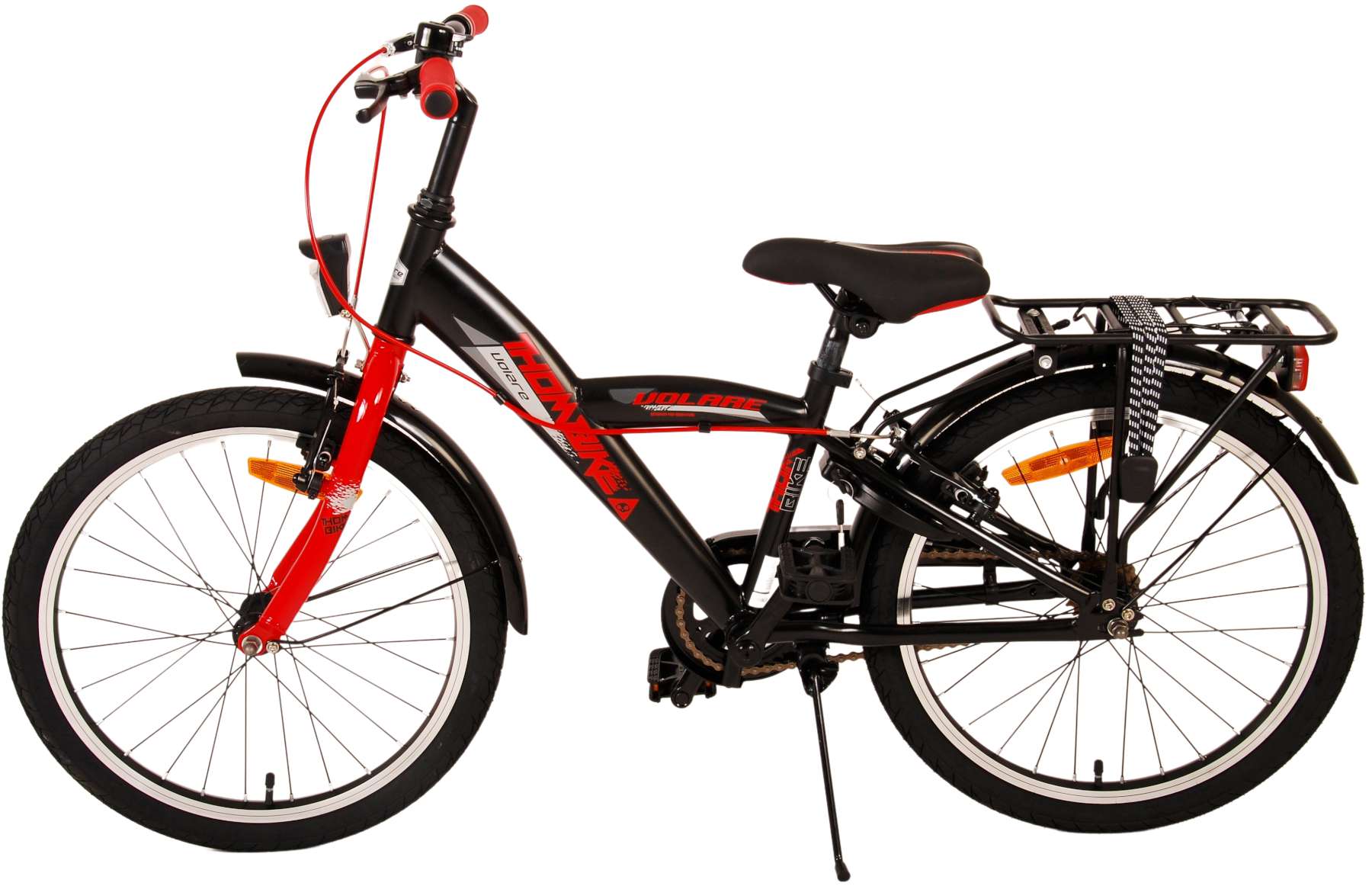 TPFSports Thombike Kinderfahrrad - Jungen - 20 Zoll - Rücktritt + Handbremsen - Schwarz/Grün