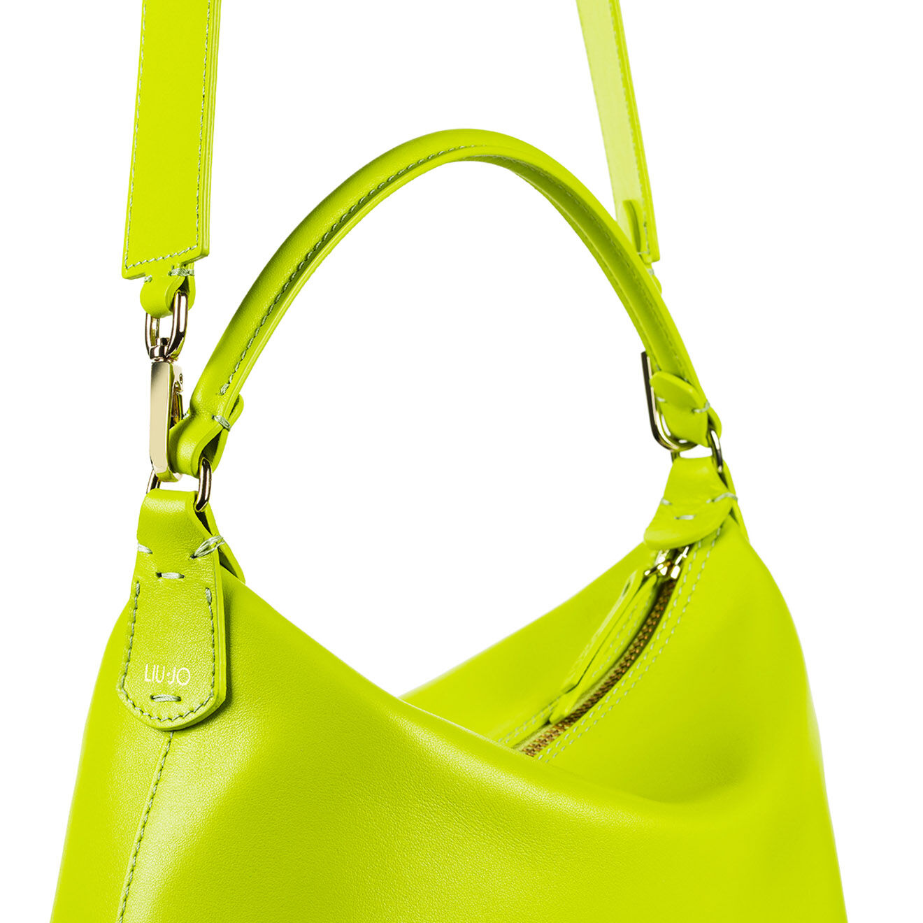 Leonie Hanne x Liu-Jo Sac à main en Cuir Hobo Leonie Hanne X Liu Jo vert clair - 26x17x10 cm
