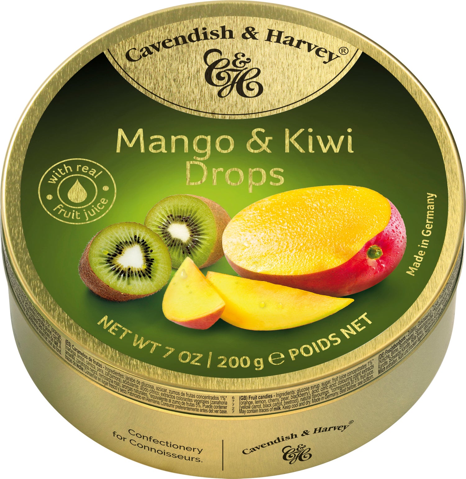 Cavendish & Harvey zuurtjes mango en kiwi 200 gr