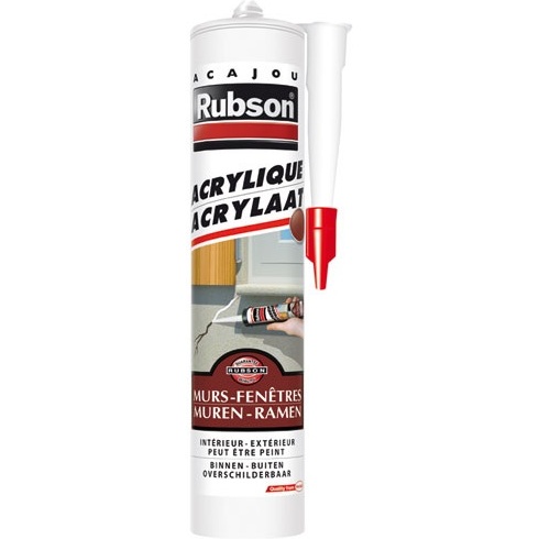 Mastic murs et fenêtres - 280 mL - acajou