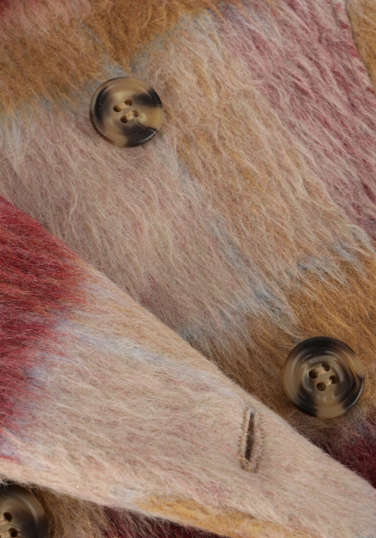 LOOXS Little zand looxs little faux fur jas little sand check coat