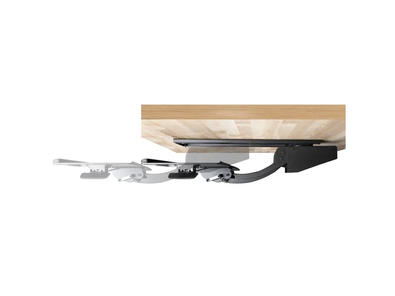 StarTech.com Under Desk Keyboard Tray, Full Motion & Height Adjustable Keyboard and Mouse Tray, 10
