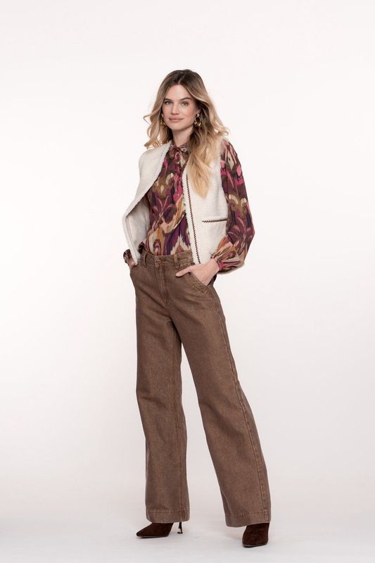 Geisha - Flared 51515-10 - Jeans - Camel/Gold