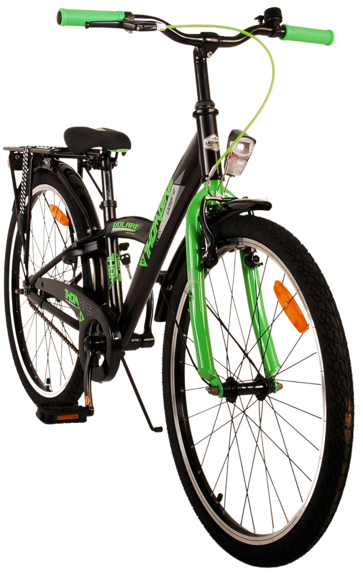Kinderfahrrad Thombike für Jungen 24 Zoll Kinderrad in Schwarz Grün