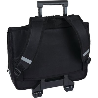 Cartable à roulettes Little Karl Marc John - 41 cm - 2 compartiments - noir - Oberthur
