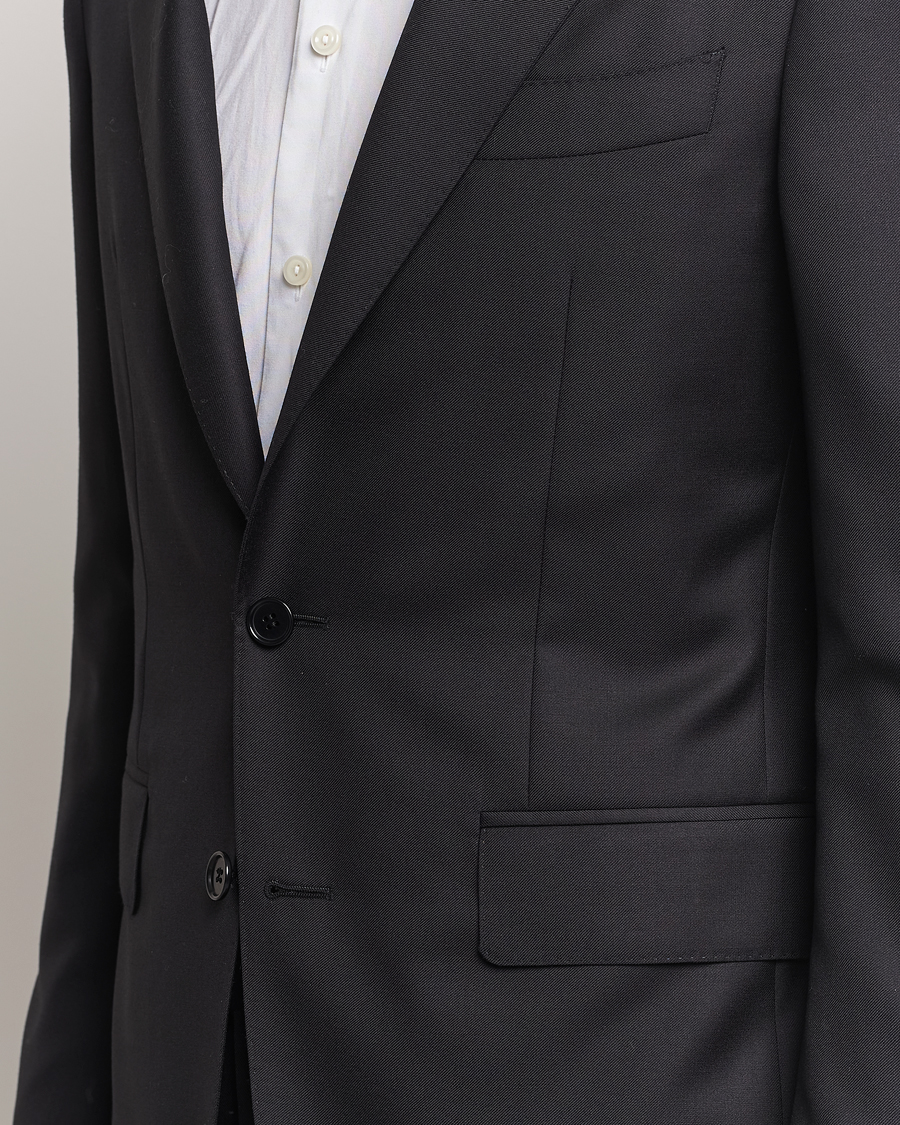 Canali Super 130s Wool Capri Suit Black