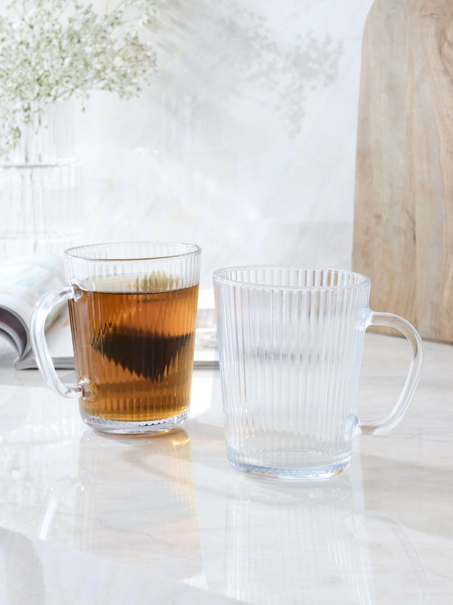Set of 2 Hollis Glass Mugs