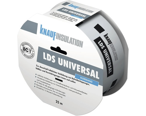 Knauf Insulation Universele Plakband LDS Universeel voor binnen en buiten 25 m x 60 mm