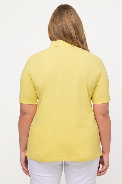 Poloshirt, Ajour-Rhomben, Polokragen, Halbarm