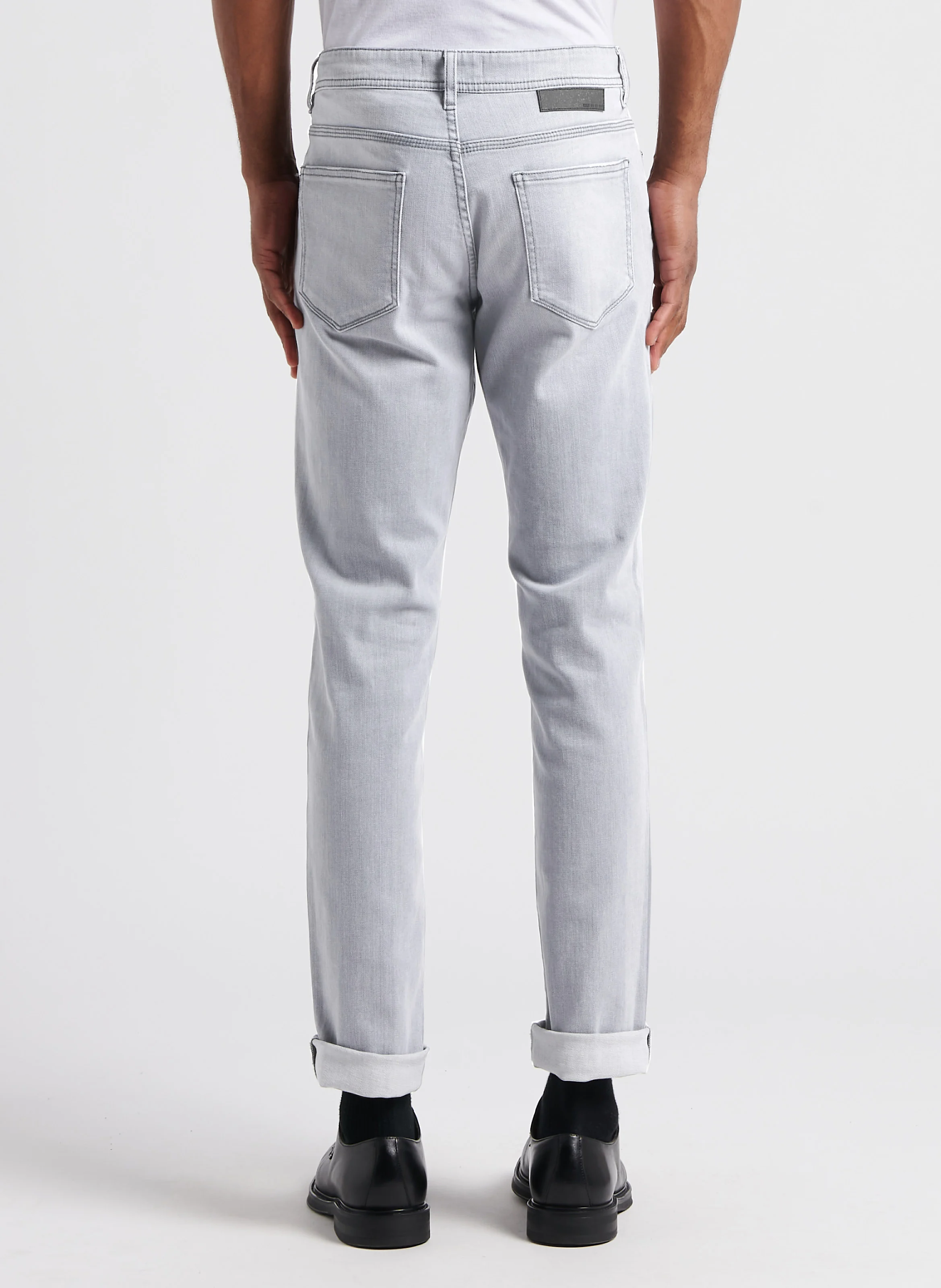 Jean slim en coton stretch | Gris