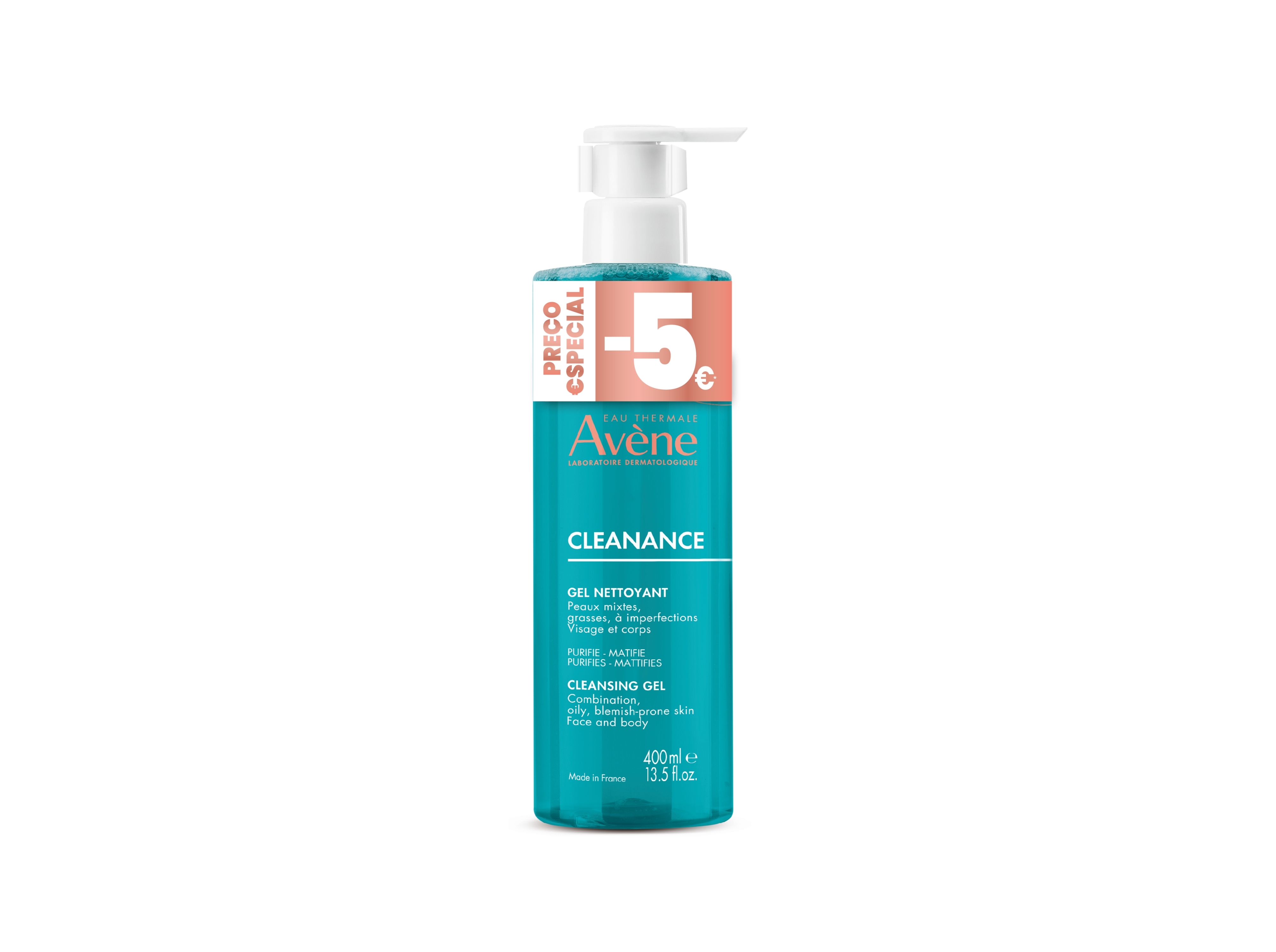 GEL LIMPEZA AVENE CLEANANCE -5 PE 400 ML