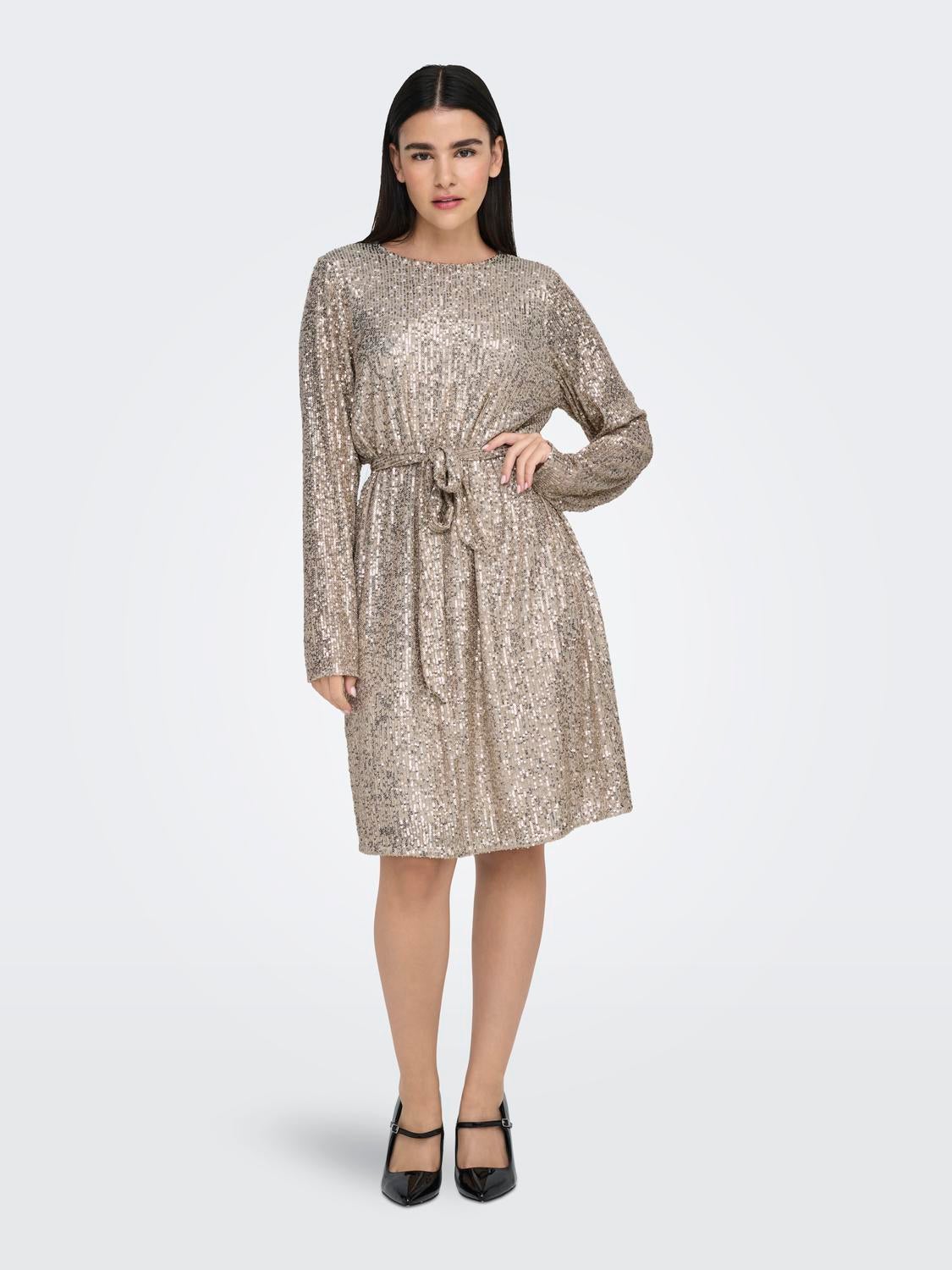 ONLANA Kurzes Kleid Pumice Stone
